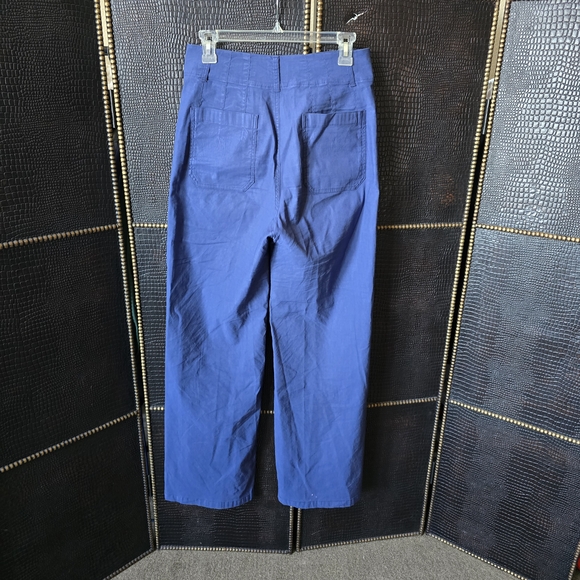 Anthropologie Royal Blue Flare Pants - Picture 8 of 13